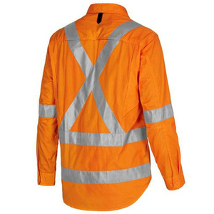 เสื้อ3ม. สำหรับทำความสะอาดถนนคนงานเสื้อสีสะท้อนความปลอดภัยสีสะท้อนแสงสีส้มคลาส2 - Product Image 2