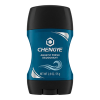 Déodorant stick pour homme à la menthe, lavande et ambre - 75g, parfum longue durée, anti-transpirant solide, contrôle des odeurs