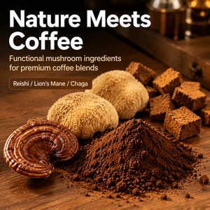 <span class=keywords><strong>Poudre</strong></span> de café aux champignons fonctionnels OEM pour marque privée, approvisionnement <span class=keywords><strong>en</strong></span> gros, favorisant l'énergie, la concentration et l'immunité - Product Image 2