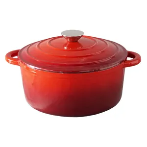 Hot Koop Enamel Non-stick Kookgerei Pot Set Groothandel Gietijzeren Kookgerei Gietijzeren Nederlandse Oven