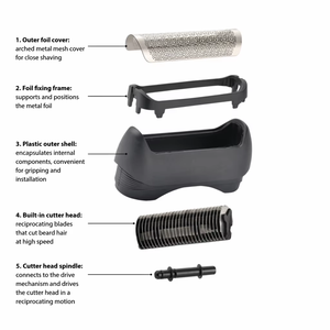Cabezal de Repuesto para Afeitadora Eléctrica, Impermeable y Recargable, Compatible con <span class=keywords><strong>Braun</strong></span> 11B, Cuchilla de Malla, Cuchilla Única - Product Image 4