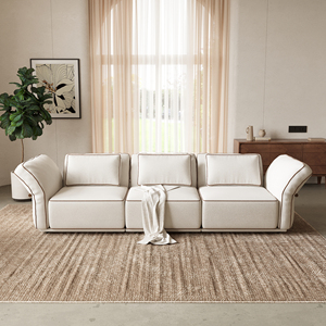 VOXHOME Italian Minimalist Design Modular Sectional <b>Cloud</b> With Movable Armrests/Backrests Living Room Couch Furniture - Product Image 2