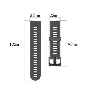 <span class=keywords><strong>Correa</strong></span> de reloj deportiva de silicona suave de 22mm para <span class=keywords><strong>Garmin</strong></span> Forerunner 945/935 <span class=keywords><strong>Fenix</strong></span> ​​5, <span class=keywords><strong>correa</strong></span> de repuesto ajustable resistente al agua con herramientas gratuitas - Product Image 6