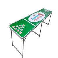 Meja Beer Pong Lipat Aluminium Ringan yang Dapat Disesuaikan