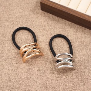 Coleteros Delgados y Brillantes de Aleación de Alta Calidad con Forma de Corazón Irregular, Elásticos, para Mujer, Accesorios para el Cabello, Venta al Por Mayor - Product Image 5