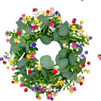 Guirlande artificielle d'eucalyptus pour porte d'entrée, fausse verdure suspendue pour mur, fenêtre, décoration de maison, mariage, vente en gros