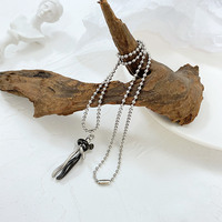 Collier pour couple en acier titane, bijoux pour la Saint-Valentin, pendentif pour amoureux, couple qui s'embrasse et s'embrasse, ensemble de colliers pour couple