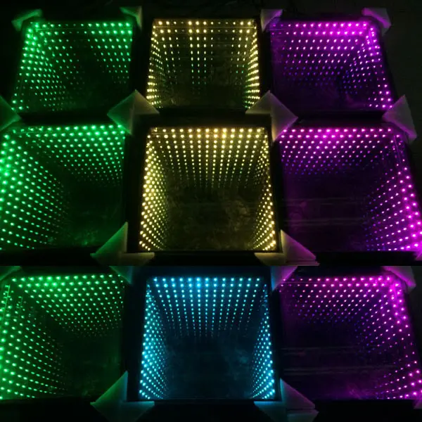 3D infinity mirror led dance floor