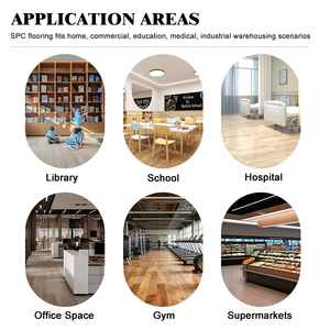 Suelos de Vinilo Rígido SPC Directo de Fábrica, 4-8 mm, Impermeables, Resistentes al Fuego, Ecológicos, Insonorizantes, Sistema de Click, <span class=keywords><strong>para</strong></span> Supermercados y Hospitales - Product Image 5