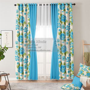 10 cái rèm cửa sổ in hoa với vỏ đệm Rèm cửa trang trí cửa sổ đầy màu sắc cho phòng khách - Product Image 2