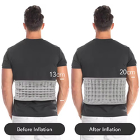 Ceinture de massage lombaire FSPG à chargement USB avec décompression par air, chauffage par lumière rouge, vibration et soutien de traction lombaire, taille unique