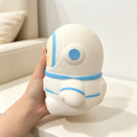 Jouet anti-stress en plastique souple simulé astronaute, thème spatial, le plus vendu, avec emballage en boîte colorée, vente en gros