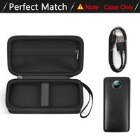 Étui rigide de voyage personnalisé en EVA pour l'électronique, rangement de gadgets, rangement de câbles, pochette d'organisation, batterie externe de gadgets numériques, étui pour écouteurs et disque dur