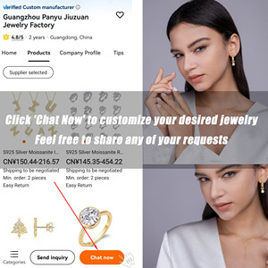 Collar con colgante de lágrima de moissanita chapada en oro S925 joyería en forma de Y de plata esterlina para mujer - Product Image 4