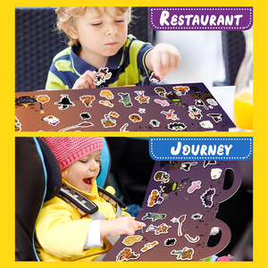 Autocollants de décoration de chauve-souris squelette de dessin animé d'Halloween pour la maternelle, fête DIY, autocollants en papier personnalisables écologiques - Product Image 5