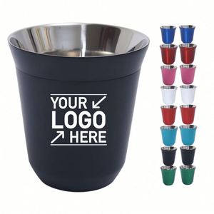 Custom logo 80ml 160 ml 250 ml Thermal <b>Cup</b> Coffee Mug 304 Stainless Steel Double Wall Capsule Italy <b>Espresso</b> Coffee <b>Cup</b> - Product Image 1