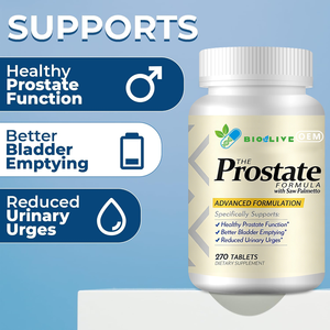 Formule pour la <span class=keywords><strong>Prostate</strong></span> avec Palmier Nain – Soutien Avancé pour la Santé de la <span class=keywords><strong>Prostate</strong></span> – 270 Comprimés – OEM – Marque Privée - Product Image 2