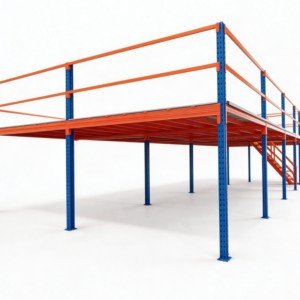 <span class=keywords><strong>Mezzanine</strong></span> en acier Q235 de qualité supérieure avec garde-corps de sécurité pour entrepôt et stockage en grenier - Product Image 1