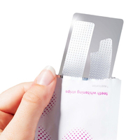 Bandes blanchissantes pour les dents, emballage personnalisé en boîte, marque privée, sûres pour les dents sensibles, bandes blanchissantes PAP en gros