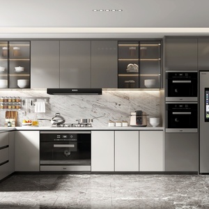 Kitchen <b>Cabinets</b> Made in <b>China</b> Featuring High-quality High-gloss Panels Built-in Appliances and Dish Racks - Product Image 5