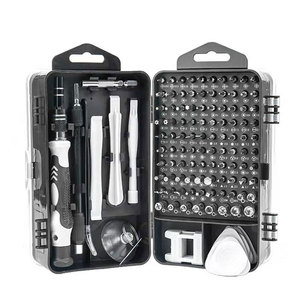 Jeu de tournevis de précision magnétique multifonctionnel 115-en-1 OEM professionnel portable à manivelle pour téléphone portable et tablette - Product Image 1
