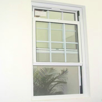 Ventanas Colgantes de Aluminio con Doble Vidrio Templado y Mosquitera, Diseño Americano, Resistentes al Viento, Marca ALUFRONT