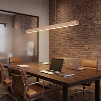 Lámpara de Techo Colgante para Comedor en Madera Oscura, Color Personalizado e Iluminación LED a Juego con el Diseño Interior
