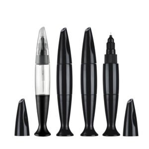 N09J พลาสติกสีดําขวดนุ่มสําหรับเล็บเจล Liner วาดเล็บจุดกาว 12ml พร้อมแปรงเข็ม 3 ใน 1 - Product Image 1