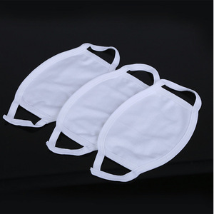 Mascarilla Facial de Algodón Huameiman de 3 Capas Reutilizable, Protección Contra el Polvo, Uso Diario, Mascarilla de Tela Blanca - Product Image 2