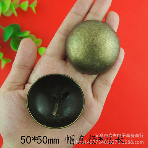 Clous de canapé style antique 50 mm en bronze cuivre, clous décoratifs pour portes, tacks de canapé à tête large, clous de porte en bois - Product Image 2