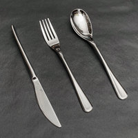 LFS Offre Spéciale 6pcs Set de couverts Sliver Fashion and Modern Design Set de vaisselle en acier inoxydable pour la maison Hôtel cuillère de table