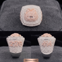 Bagues en moissanite style hip-hop, bagues personnalisées pour hommes et femmes, cadeaux pour les fêtes, les anniversaires, les anniversaires de mariage et Noël