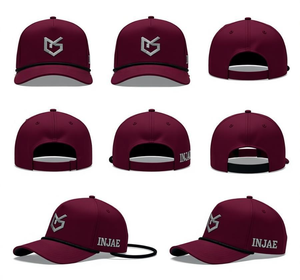 Gorra de Golf con Orificios Cortados a Láser, Logotipo Bordado en Tela, Visera con Cordón, Transpirable, Protección Solar, Ajustable, Unisex, Injae - Product Image 6