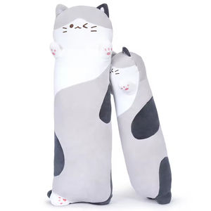 Uyku için PP pamuk dolum ile özel Kawaii kedi sarılma yastık yumuşak kumaş doldurulmuş oyuncak - Product Image 2