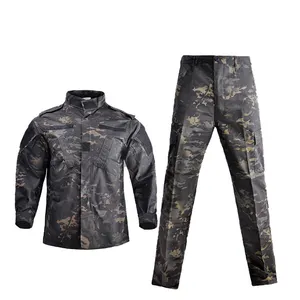 Prix usine universel Camouflage motif Camo uniforme à manches longues Camouflage veste BDU formation uniforme de Combat
