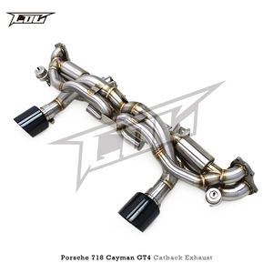 Catback d'échappement de réglage SS304 personnalisé pour Porsche 718 Cayman GT4 4.0L 2024 système de catback d'échappement Valvetronic - Product Image 2