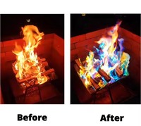 Mystical Flame Fire Color Powder Starter Outdoor Camping Hiking Lighter with Weddings Christmas New Year Graduation Occasions