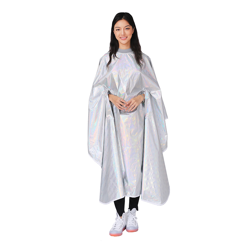 Силиконовая накидка на шею для стрижки волос, Парикмахерская с логотипом на заказ, силиконовая резиновая накидка с лазерным эффектом