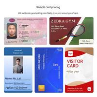 Imprimante de cartes d'identité PVC bon marché, simple face, pour cartes plastiques de bureau, idéale pour les cartes de visite