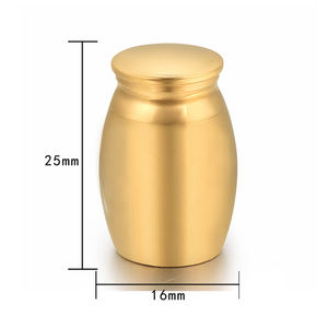 Urne funéraire gravée, mini urnes pour cendres d'animaux ou d'humains, acier inoxydable, souvenir funéraire commémoratif - Toujours dans ma pensée 16*25 mm - Product Image 3