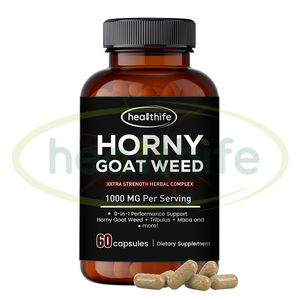 Bổ sung 9X sức mạnh Tribulus terrestris <span class=keywords><strong>Max</strong></span> <span class=keywords><strong>Maca</strong></span> cộng với viên nang 1000mg Horny Goat Weed viên nang - Product Image 1