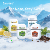 Bâton Inhalateur Nasal pour un Nez Débroussillé, Restez Éveillé, Bâton d'Aromathérapie Apaisant, Aide Respiratoire Rafraîchissante pour le Bureau, la Conduite et les Études