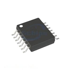 Integrated Circuit Kit IC DGT POT 10KOHM 256TAP 14TSSOP Data Acquisition AD5207BRU10-REEL7 14 TSSOP (0.173", 4.40mm Width) In St - Product Image 1