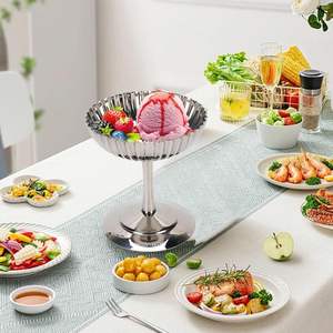 Nouvel Arrivage – Bol à Glace Chic et Élégant en Acier Inoxydable 304 de Qualité Supérieure, Écologique, Style Américain, Support pour Glace et Fruits - Product Image 6