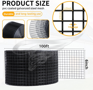 6 X 100ft 1.3mm Pvc Enduit Solaire Maille Panneau Solaire Oiseau Épreuvage Adélaïde Écureuil Barrières pour Panneaux Solaires - Product Image 1