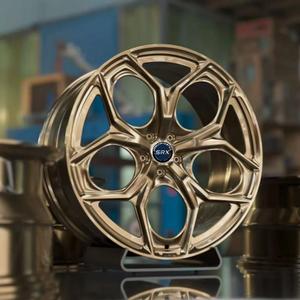 ล้อแม็กซ์ SRX รุ่นใหม่ ขนาด 16-24 นิ้ว ผลิตจากอะลูมิเนียมอัลลอยด์ขัดเงา ดีไซน์โมโนบล็อกแบบกลวง ความหนา 40 มม. สีบรอนซ์ / สำหรับรถยนต์หรู - Product Image 1