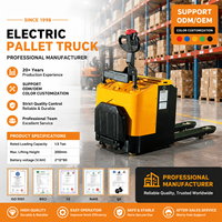 Transpalette Électrique Complet KX-QDC-A15 1500kg avec Chariot Élévateur à Fourche, Batterie au Plomb-Acide et Pneus en Polyuréthane pour la Logistique d'Entrepôt