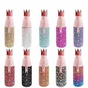 Couvercle de gobelet isotherme en acier inoxydable, style américain, écologique, avec strass et diamants, pour boisson directe - Product Image 1