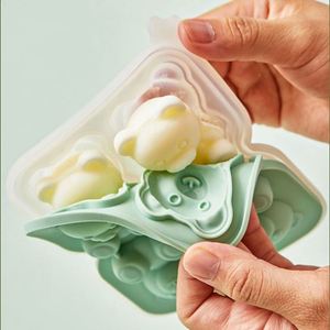Moule à glaçons en silicone Ours mignon, antiadhésif, écologique, anti-éclaboussures, résistant au congélateur, facile à démouler pour réfrigérateur - Product Image 4