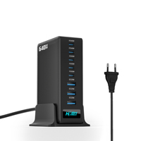 Chargeur GaN 640W QC PD 140W 100W de haute qualité 5C3A, station de charge portable multiport Type C pour tous les ordinateurs portables Apple Android